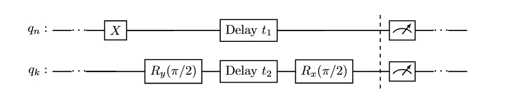 Quantum circuit with Ramsey qubits